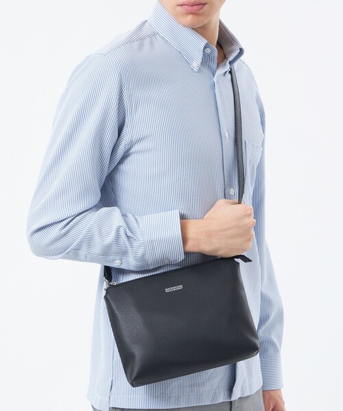 MACKINTOSH PHILOSOPHY(マッキントッシュ フィロソフィー)の「シンセティックシュリンクレザー 2WAYショルダーバッグ(ショルダーバッグ・メンズ・ブルー系その他7/ブラック/グレー系その他2・FREE)」の6枚目の写真