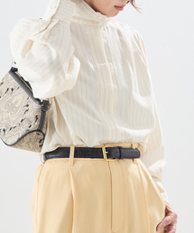 A PUPIL（アピューピル）の「【A PUPIL/ア ピューピル】別注 HNK RGLN BL STRIPES：ブラウス（シャツ/ブラウス）」