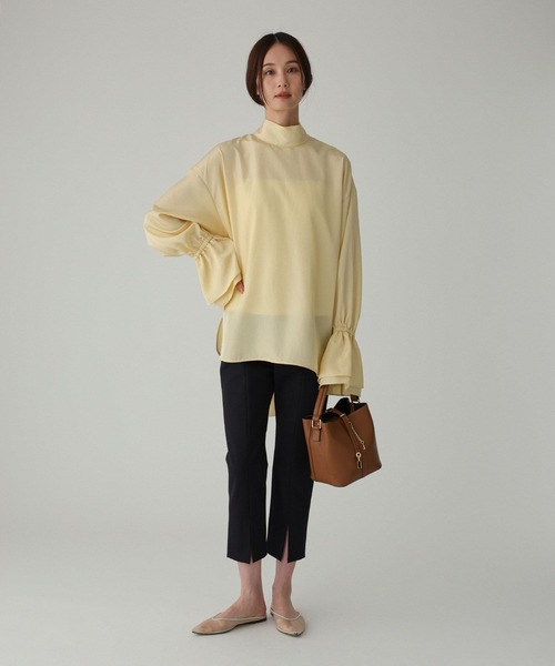 BABYLONE（バビロン）の「2WAYボウタイブラウス（シャツ/ブラウス・レディース・イエロー/ホワイト・フリー）」の17枚目の写真