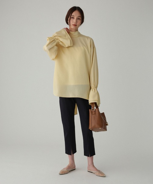 BABYLONE（バビロン）の「2WAYボウタイブラウス（シャツ/ブラウス・レディース・イエロー/ホワイト・フリー）」の18枚目の写真