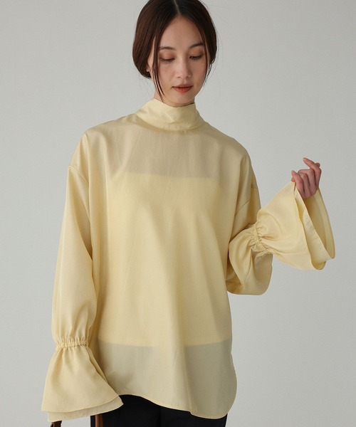BABYLONE（バビロン）の「2WAYボウタイブラウス（シャツ/ブラウス・レディース・イエロー/ホワイト・フリー）」の13枚目の写真
