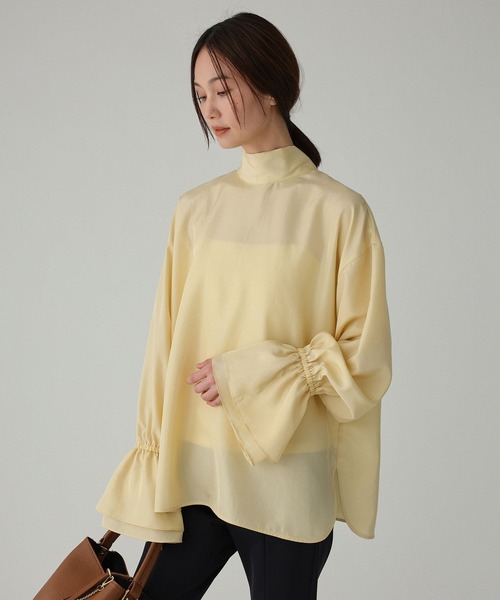BABYLONE（バビロン）の「2WAYボウタイブラウス（シャツ/ブラウス・レディース・イエロー/ホワイト・フリー）」の16枚目の写真