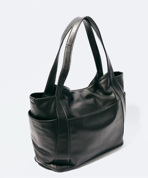 aniary(アニアリ)の「トートバッグ(リアリティレザー)(トートバッグ・メンズ・チャコールグレー/ブラック・FREE)」の6枚目の写真