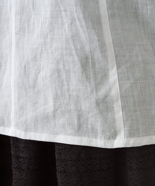 LOUNGEDRESS(ラウンジドレス)の「リネン100ジャケット(テーラードジャケット・レディース・ネイビー/オフホワイト/サックスブルー・FREE)」の20枚目の写真