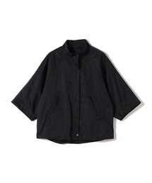 SHIPS Primary Navy Label:スタンドカラー ワイド スリーブ コート