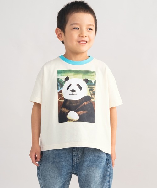 セール】＊綿100%＊モナ・パンダTシャツ（Tシャツ/カットソー）｜ami