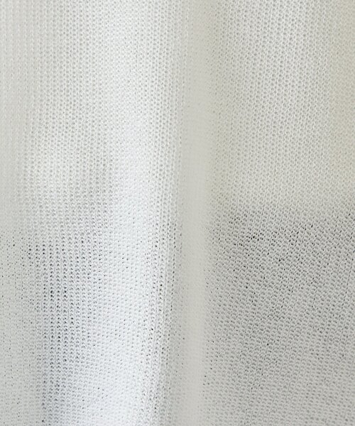 Jena espace merveilleux（ジェナ　エスパスメルヴェイユ）の「【春ニット】ギマライクカタアゼVニット（ニット/セーター・レディース・ベージュ/オフホワイト/ブラック・FREE）」の22枚目の写真