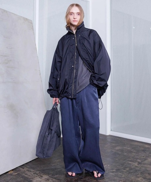 VOAAOV（ヴォアーブ）の「【VOAAOV】NYLON ZIP BLOUSON（ブルゾン・メンズ・ブラック/オリーブ/ネイビー・0/1/2）」の3枚目の写真