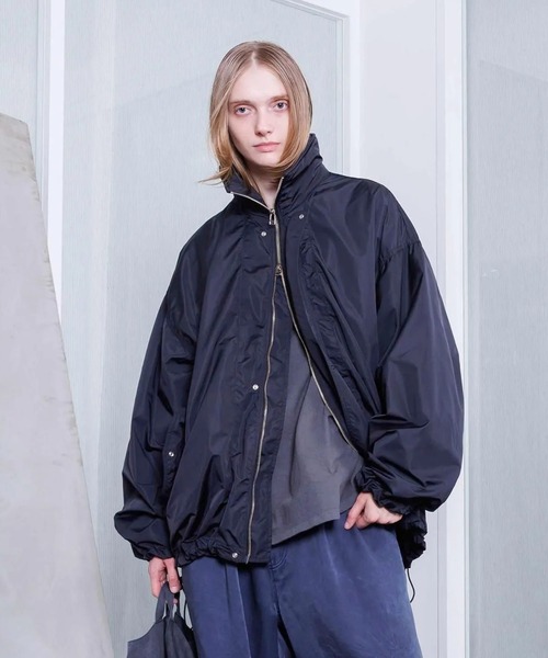 VOAAOV（ヴォアーブ）の「【VOAAOV】NYLON ZIP BLOUSON（ブルゾン・メンズ・ブラック/オリーブ/ネイビー・0/1/2）」の9枚目の写真