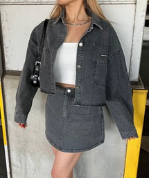 non-hedge（ノンヘッジ）の「デニムショートジャケットスカートセットアップ（セットアップ）」