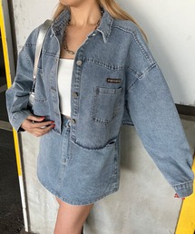 non-hedge（ノンヘッジ）の「デニムショートジャケットスカートセットアップ（セットアップ）」