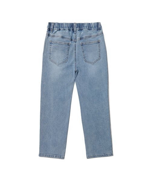 MUSINSA STANDARD KIDS（ムシンサスタンダードキッズ）の「テーパードバンディングデニムパンツ[ライトインディゴ]（デニムパンツ・レディース・その他・120/110/100/150/130/140）」の3枚目の写真