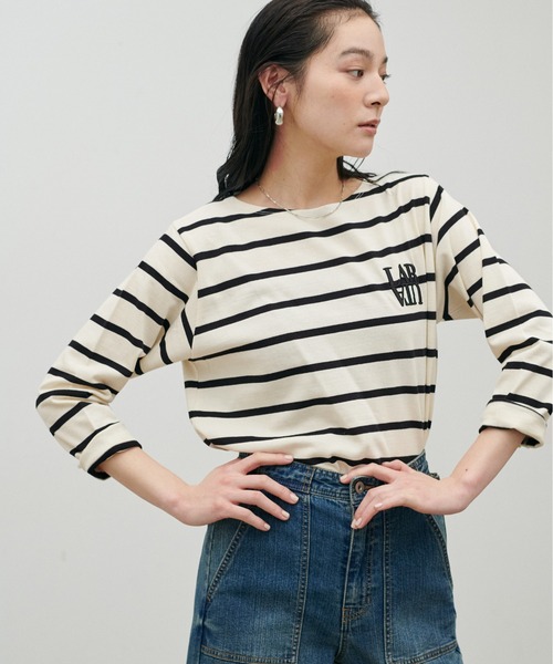 LARUTA（ラルータ）の「【LARUTA】厚盛りNEWちびロゴ刺繍ロンT（Tシャツ/カットソー・レディース・ピンク/その他1/その他2/その他3/オフホワイト・FREE）」の20枚目の写真