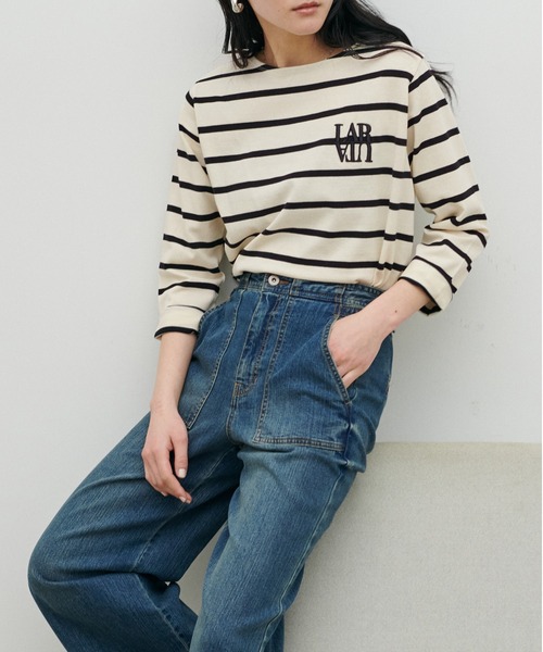 LARUTA（ラルータ）の「【LARUTA】厚盛りNEWちびロゴ刺繍ロンT（Tシャツ/カットソー・レディース・ピンク/その他1/その他2/その他3/オフホワイト・FREE）」の22枚目の写真