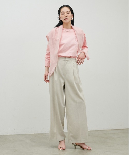 LARUTA（ラルータ）の「【LARUTA】厚盛りNEWちびロゴ刺繍ロンT（Tシャツ/カットソー・レディース・ピンク/その他1/その他2/その他3/オフホワイト・FREE）」の17枚目の写真