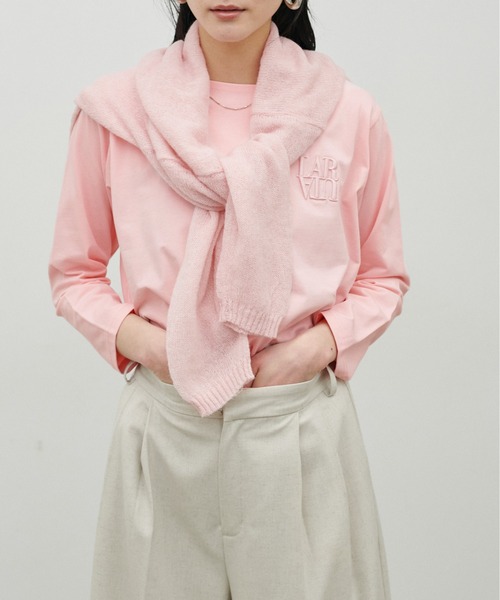 LARUTA（ラルータ）の「【LARUTA】厚盛りNEWちびロゴ刺繍ロンT（Tシャツ/カットソー・レディース・ピンク/その他1/その他2/その他3/オフホワイト・FREE）」の16枚目の写真