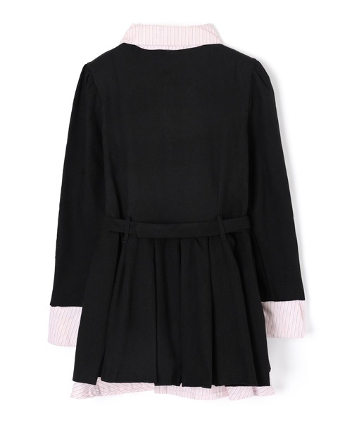 M DOLLY(エムドリー)の「front ribbon risa mini dress/フロントリボンリサミニドレス(ワンピース・レディース・ブラック/ブルー・M/S)」の8枚目の写真