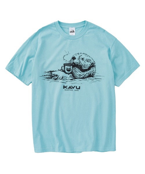 KAVU(カブー)の「KAVU/カブー Sea Otter Tee/シーオッター Tシャツ(Tシャツ/カットソー・メンズ・ヘザーグレー/ブルーグリーン/ホワイト・LARGE/MEDIUM/X-LARGE)」の12枚目の写真