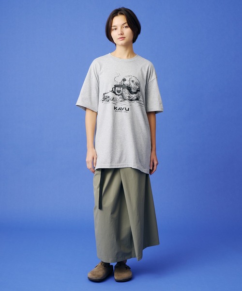 KAVU(カブー)の「KAVU/カブー Sea Otter Tee/シーオッター Tシャツ(Tシャツ/カットソー・メンズ・ヘザーグレー/ブルーグリーン/ホワイト・LARGE/MEDIUM/X-LARGE)」の11枚目の写真