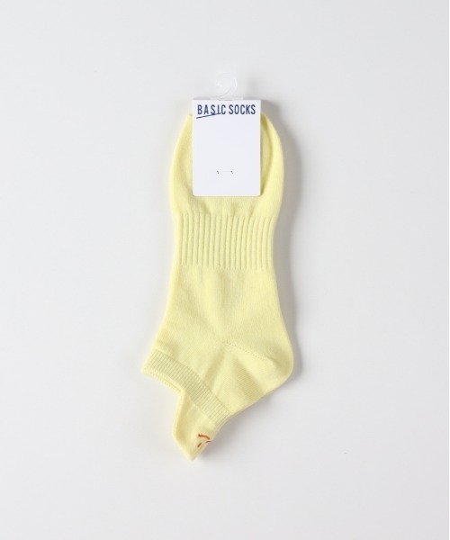 Right-on（ライトオン）の「BASIC SOCKS(ベーシックソックス)Ａスマイル刺繍ソックス（ソックス/靴下・レディース・ブラック/オフホワイト/グレー/イエロー/ピンク・フリー）」の5枚目の写真