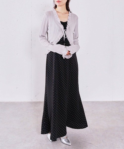 archives(アルシーヴ)の「ドットキャミワンピース(ワンピース・レディース・アイボリー/ブラック・MEDIUM)」の1枚目の写真
