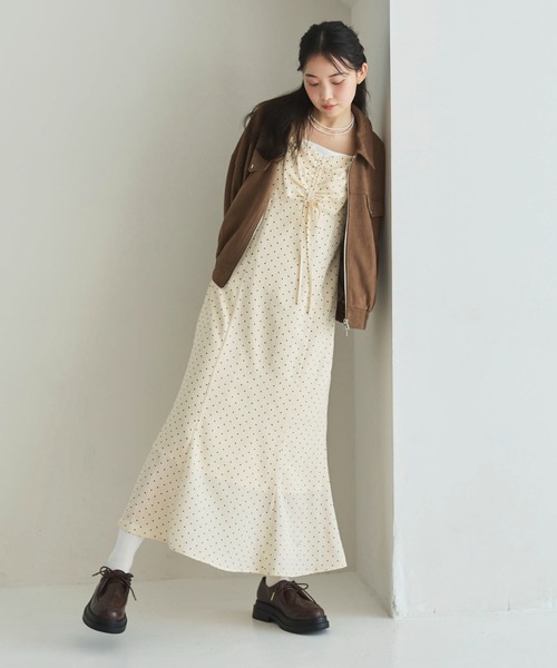 archives(アルシーヴ)の「ドットキャミワンピース(ワンピース・レディース・アイボリー/ブラック・MEDIUM)」の11枚目の写真