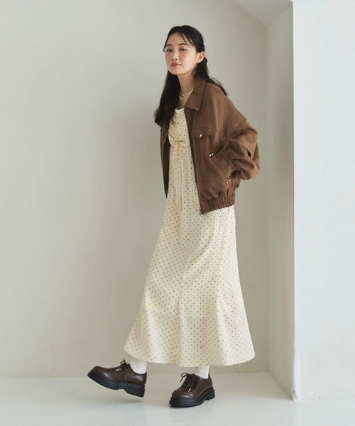 archives(アルシーヴ)の「ドットキャミワンピース(ワンピース・レディース・アイボリー/ブラック・MEDIUM)」の12枚目の写真