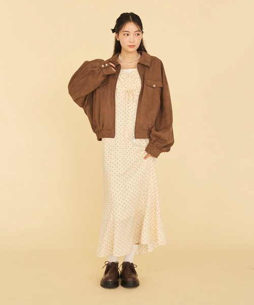 archives(アルシーヴ)の「ドットキャミワンピース(ワンピース・レディース・アイボリー/ブラック・MEDIUM)」の4枚目の写真