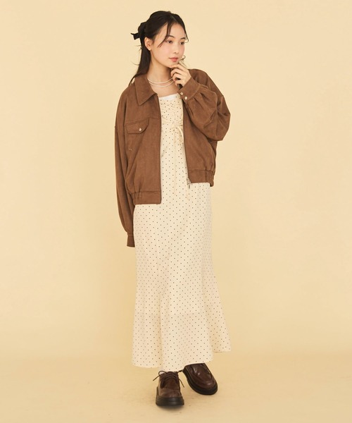 archives(アルシーヴ)の「ドットキャミワンピース(ワンピース・レディース・アイボリー/ブラック・MEDIUM)」の5枚目の写真