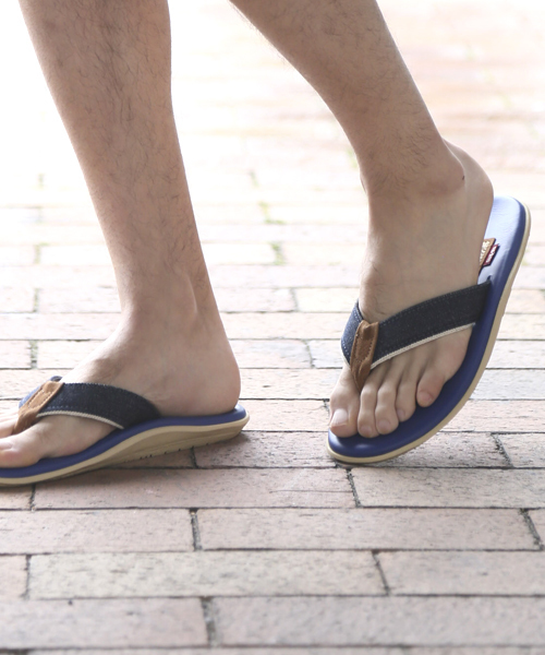 ISLAND SLIPPER（アイランドスリッパ）の「Denime×ISLAND SLIPPER"SELVAGE"（サンダル・メンズ・ブルー・8/10/9/5/6）」の10枚目の写真