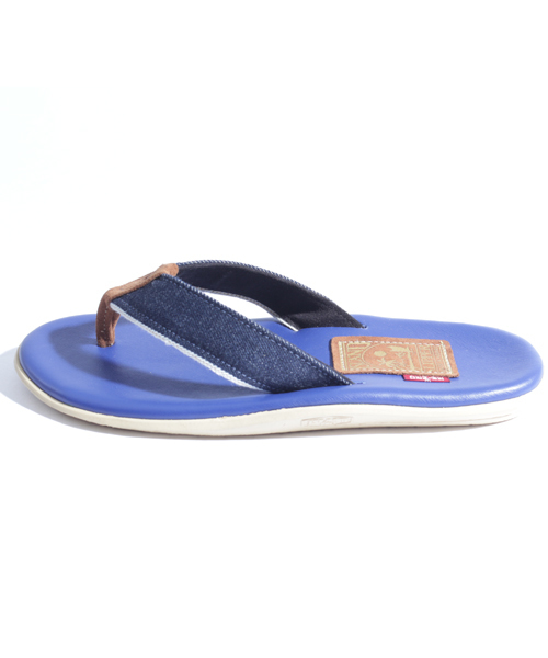 ISLAND SLIPPER（アイランドスリッパ）の「Denime×ISLAND SLIPPER"SELVAGE"（サンダル・メンズ・ブルー・8/10/9/5/6）」の6枚目の写真