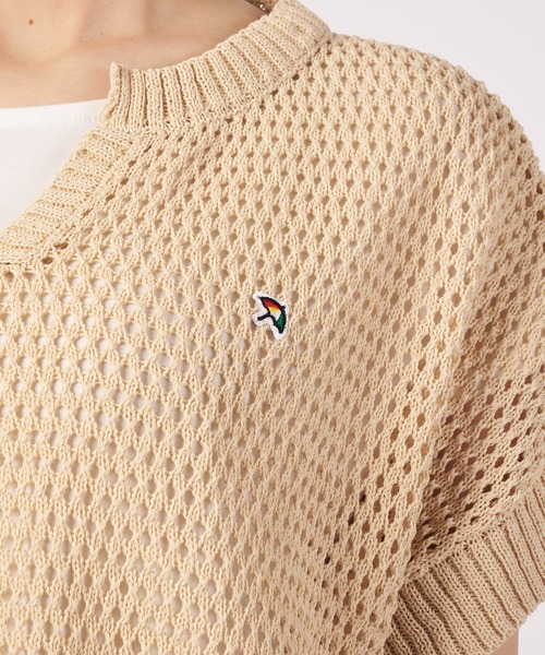 Arnold Palmer(アーノルドパーマー)の「メッシュニット プルオーバー + レイヤードT セット(Tシャツ/カットソー・レディース・ライトベージュ/ブラック/サックスブルー・S/M/L)」の14枚目の写真