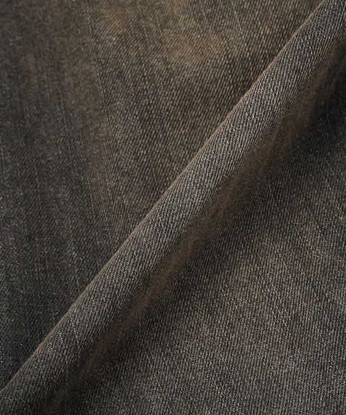 X-girl（エックスガール）の「TUCK WIDE LEG DENIM PANTS（デニムパンツ・レディース・ブラウン/ライトインディゴブルー・S/M）」の19枚目の写真