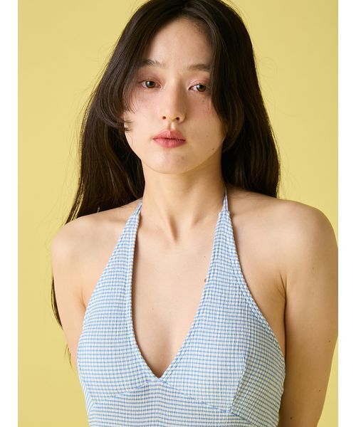 LILY BROWN(リリーブラウン)の「ボレロセットワンピース型スウィムウェア(水着・レディース・ドット/ライトブルー・F)」の16枚目の写真