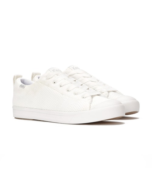 Keds(ケッズ)の「Keds ケッズ クルーズ ENG ニット オフホワイト(スニーカー・レディース・オフホワイト・23.0cm/23.5cm/24.0cm/24.5cm/22.5cm/25.0cm)」の1枚目の写真