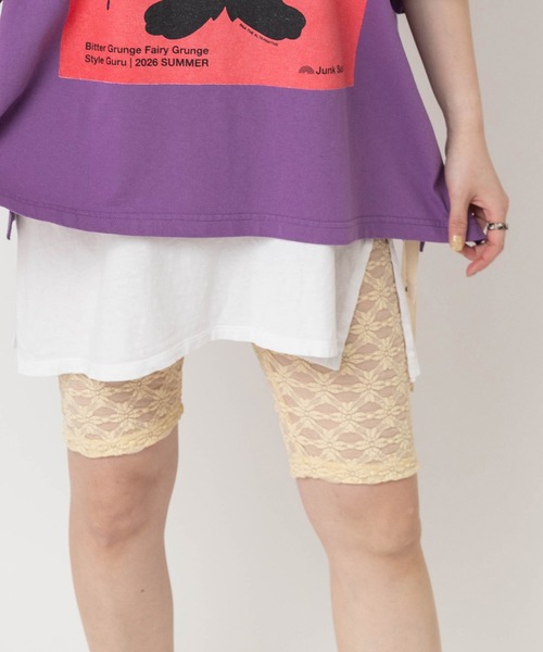 RNA(アールエヌエー)の「M2663 ストレッチレースバイカーショーツ(その他パンツ・レディース・ブラック/ペールイエロー・MEDIUM)」の14枚目の写真