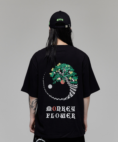 Monkey Flower(モンキーフラワー)の「共用ピーチツリー半袖Tシャツ/MS0WTS28U ブラック(Tシャツ/カットソー・メンズ・その他・LARGE/X-LARGE)」の3枚目の写真
