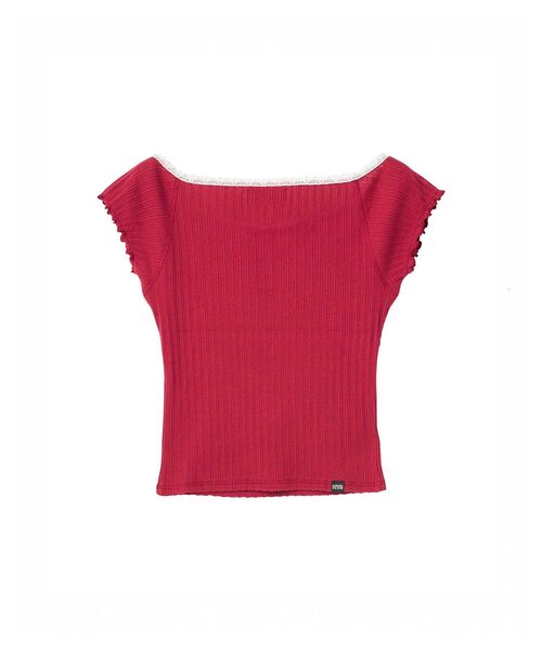 HYSTERIC GLAMOUR（ヒステリックグラマー）の「STRAWBERRY FREAK チビTシャツ（Tシャツ/カットソー・レディース・ホワイト/ピンク/ブラック・FREE）」の6枚目の写真