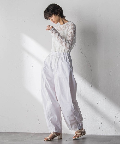 MAYSON GREY(メイソングレイ)の「イージーボリュームパンツ(その他パンツ・レディース・ベージュ/ホワイト・M)」の12枚目の写真