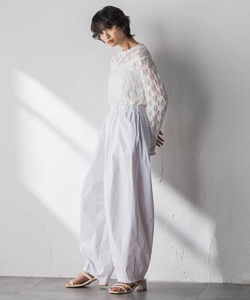 MAYSON GREY(メイソングレイ)の「イージーボリュームパンツ(その他パンツ・レディース・ベージュ/ホワイト・M)」の13枚目の写真