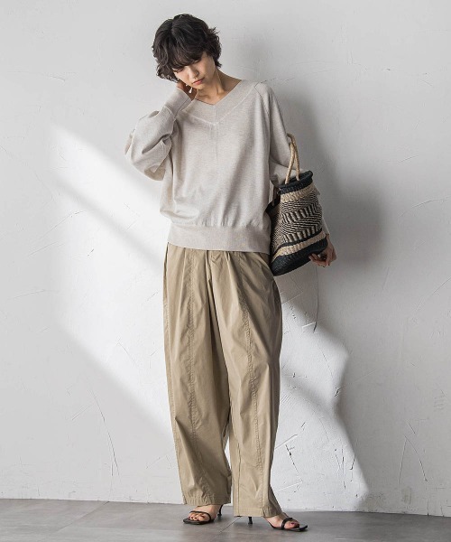 MAYSON GREY(メイソングレイ)の「イージーボリュームパンツ(その他パンツ・レディース・ベージュ/ホワイト・M)」の22枚目の写真