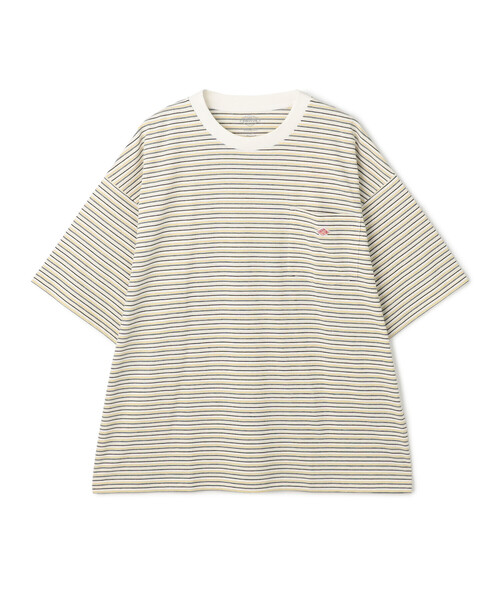 DANTON(ダントン)の「Men's Big Silhouette Pocket T-shirt Stripe(Tシャツ/カットソー・メンズ・ブルー系その他/ベージュ系その他/レッド系その他/ブラック系その他/ブルー系その他5/ホワイト系その他5/イエロー系その他・M/L)」の6枚目の写真