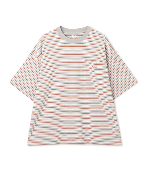 DANTON(ダントン)の「Men's Big Silhouette Pocket T-shirt Stripe(Tシャツ/カットソー・メンズ・ブルー系その他/ベージュ系その他/レッド系その他/ブラック系その他/ブルー系その他5/ホワイト系その他5/イエロー系その他・M/L)」の7枚目の写真