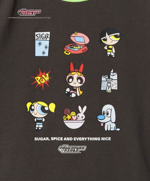green label relaxing(グリーンレーベルリラクシング)の「【別注】<The Powerpuff Girls> リンガー Tシャツ / キッズ 100cmー130cm(Tシャツ/カットソー・キッズ・ダークグレー/ライトピンク/ライトブルー・100cm/110cm/130cm/120cm)」の10枚目の写真