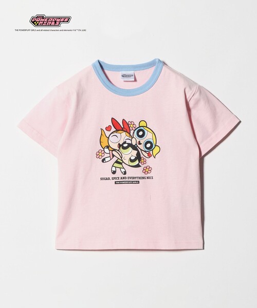 green label relaxing(グリーンレーベルリラクシング)の「【別注】<The Powerpuff Girls> リンガー Tシャツ / キッズ 100cmー130cm(Tシャツ/カットソー・キッズ・ダークグレー/ライトピンク/ライトブルー・100cm/110cm/130cm/120cm)」の12枚目の写真