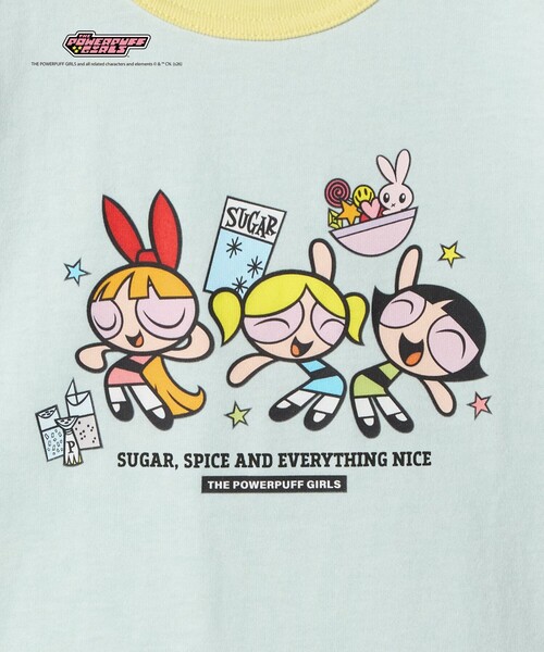 green label relaxing(グリーンレーベルリラクシング)の「【別注】<The Powerpuff Girls> リンガー Tシャツ / キッズ 100cmー130cm(Tシャツ/カットソー・キッズ・ダークグレー/ライトピンク/ライトブルー・100cm/110cm/130cm/120cm)」の16枚目の写真