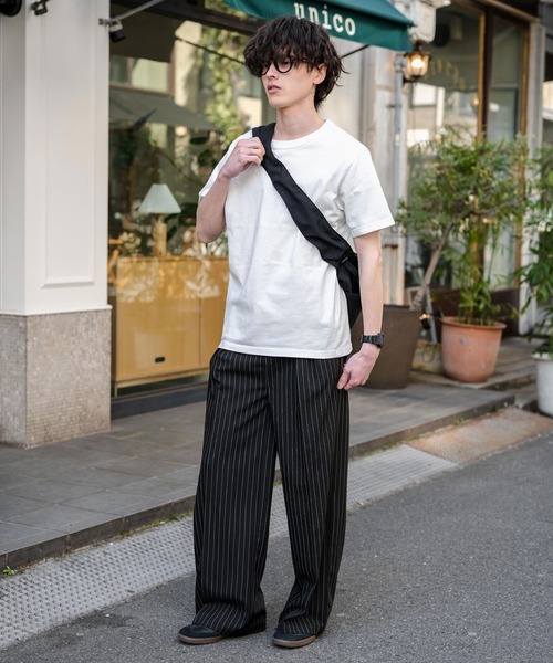 Rocky Monroe(ロッキーモンロー)の「ナイロンギャザーショルダーバッグ/斜め掛け/肩掛け(ショルダーバッグ・メンズ・ブラック/カーキ/グレー/チャコール/ネイビー・FREE)」の17枚目の写真