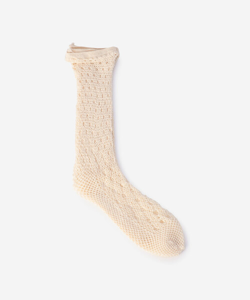 babaco（ババコ）の「babaco | フィッシュネット ソックス WOMEN（ソックス/靴下・レディース・ブラック/アイボリー・1）」の3枚目の写真