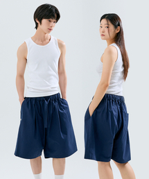 SLEEPYCAT（スリーピーキャット）の「Lazed short pants cotton navy（ルームウェア/パジャマ）」