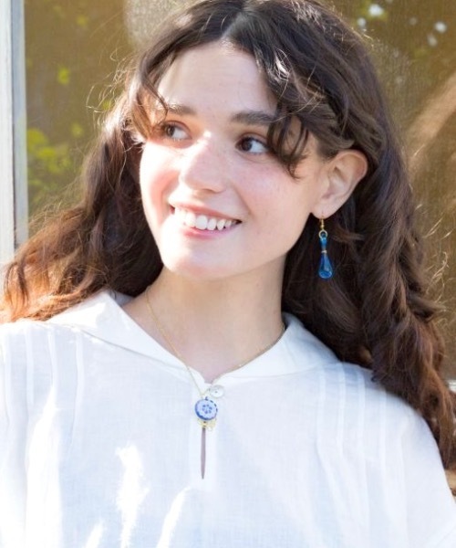 欧州航路（オウシュウコウロ）の「【欧州航路】ベネチアンガラス スティラピアス（ピアス（両耳用）・レディース・パープル/ブルー・FREE）」の4枚目の写真